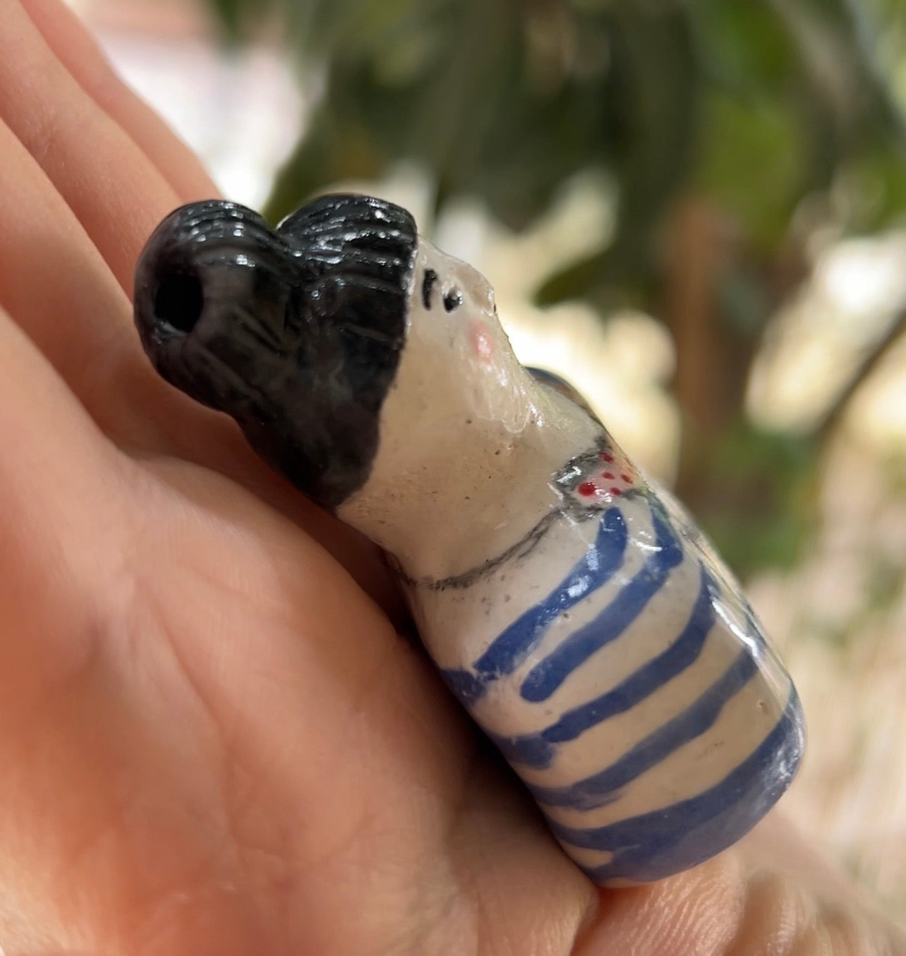 Quirky Lady Ceramic Bud Vase