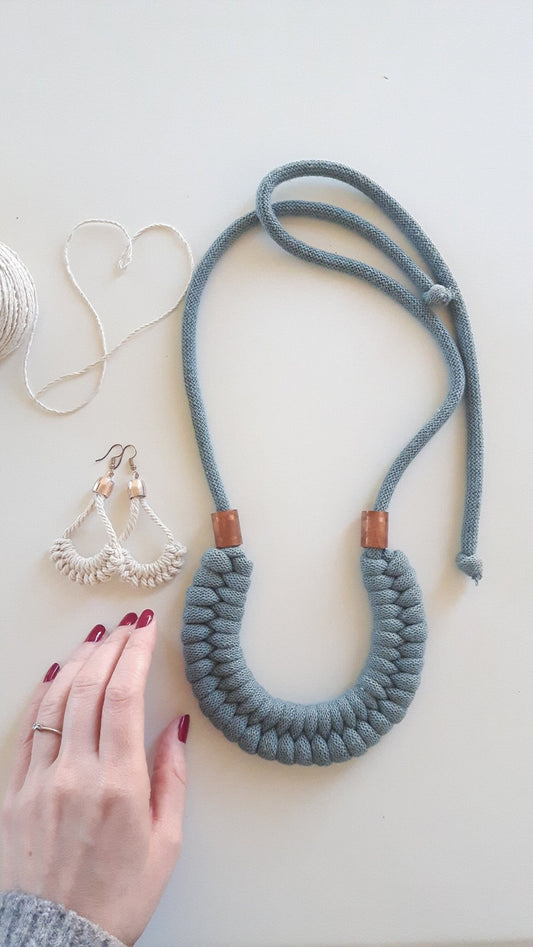 Leaf Knot Necklace Tutorial, Make Your Own Macrame Necklace, Macrame Necklace for Beginners