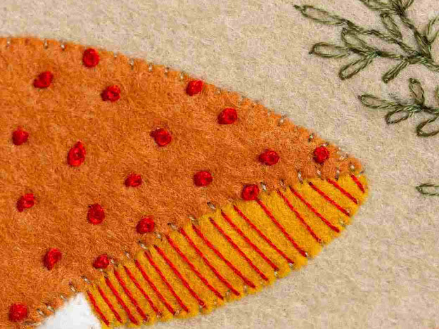 Mushrooms Appliqué Felt Kit