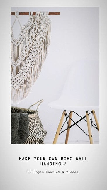 Macrame Pattern - Written PDF and Knot Guide | Macrame wall hanging Pattern | Macrame Backdrop Pattern