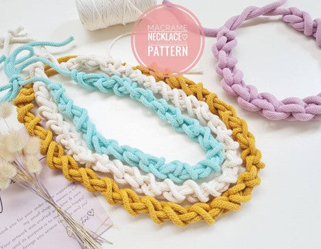 Macrame Necklace Tutorial for beginners || Amelie  Macrame Necklace Pattern