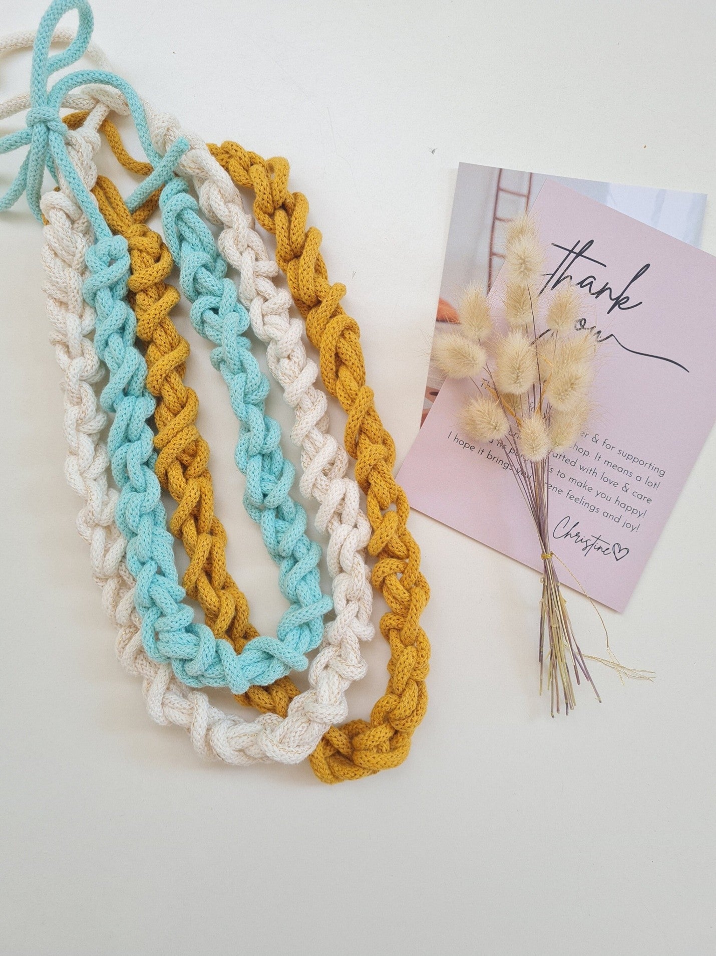 Macrame Necklace Tutorial for beginners || Amelie  Macrame Necklace Pattern