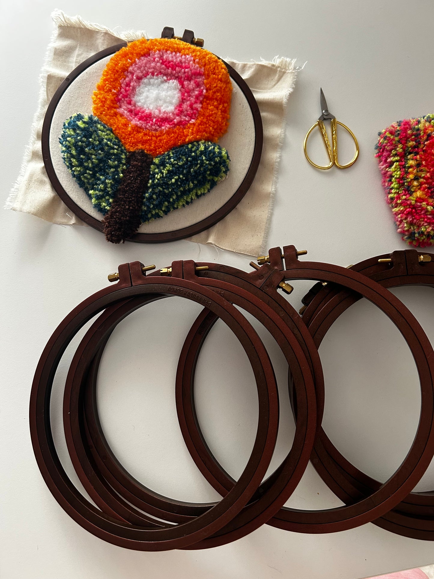 Basic NURGE Σταθερό Τελάρο εσοχής 18cm, Frame για Punch Needle