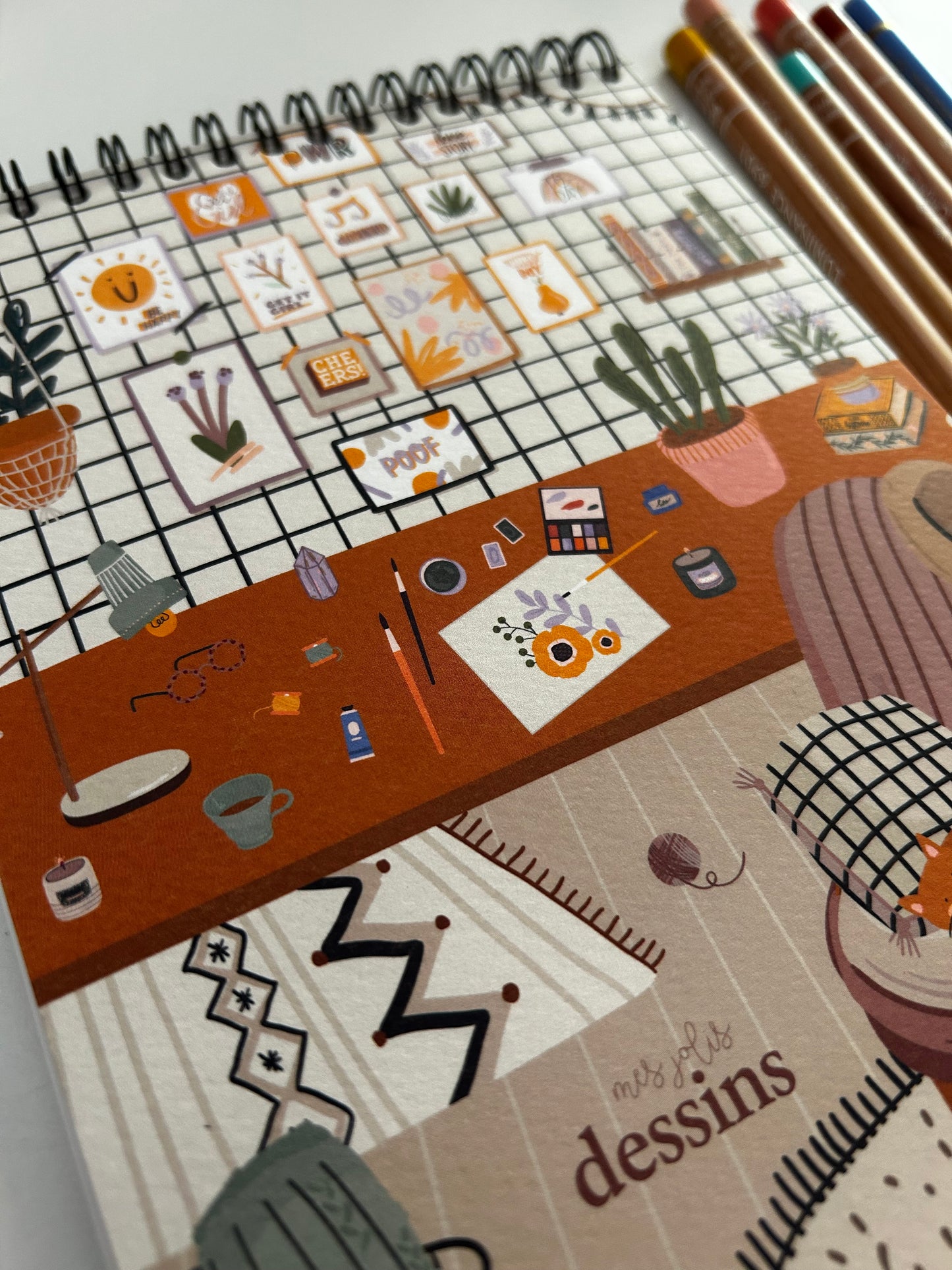 Premium Sketchbook for mixed media Artists - “The workshop” sketchbook