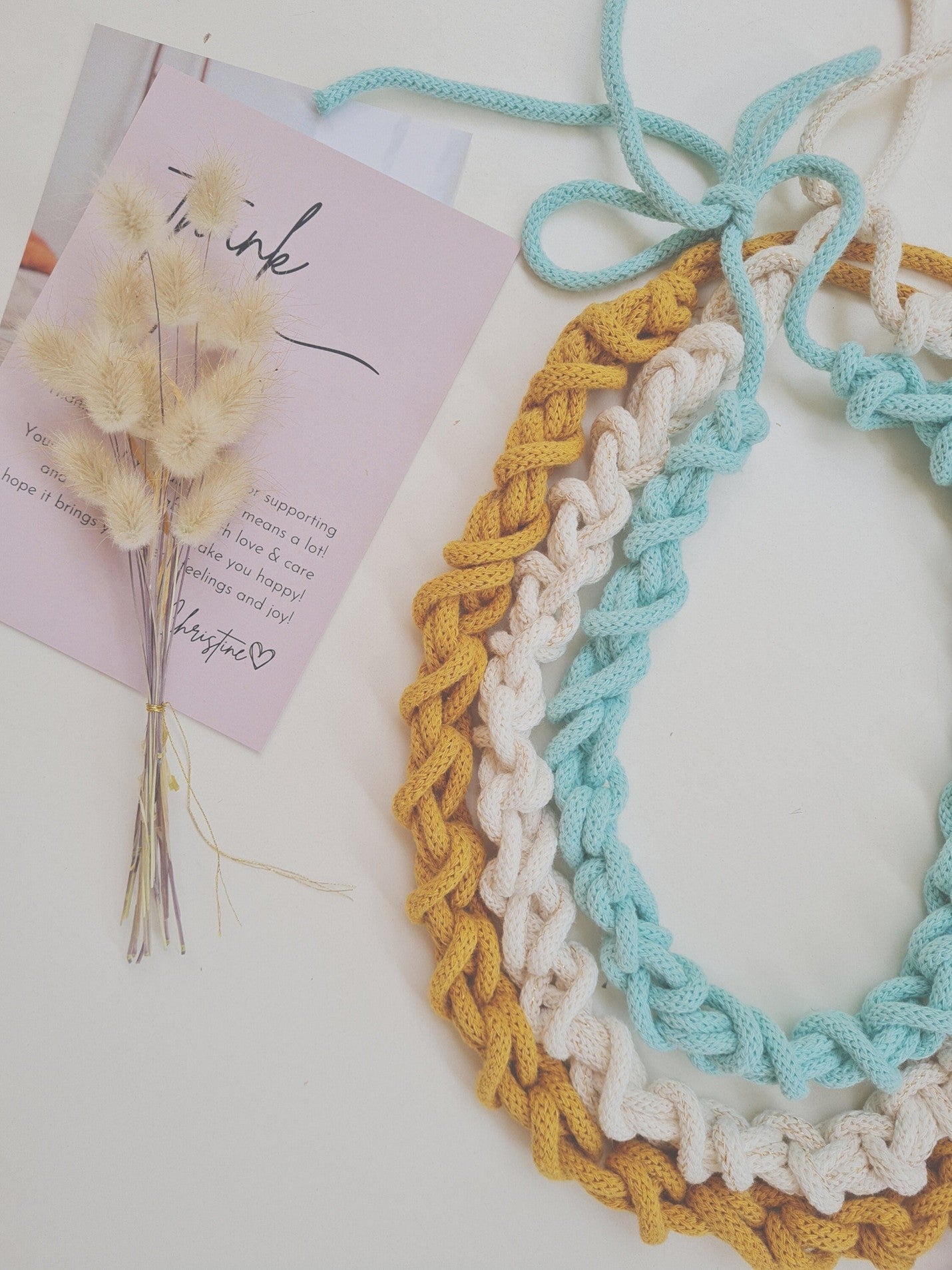 Macrame Necklace Tutorial for beginners || Amelie  Macrame Necklace Pattern