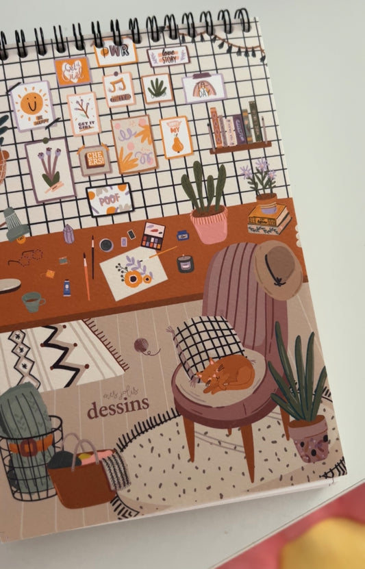 Premium Sketchbook for mixed media Artists - “The workshop” sketchbook