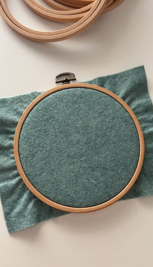 Ξύλινο τελάρο προβολής - Wooden high quality presentation hoop 10cm with antique handle