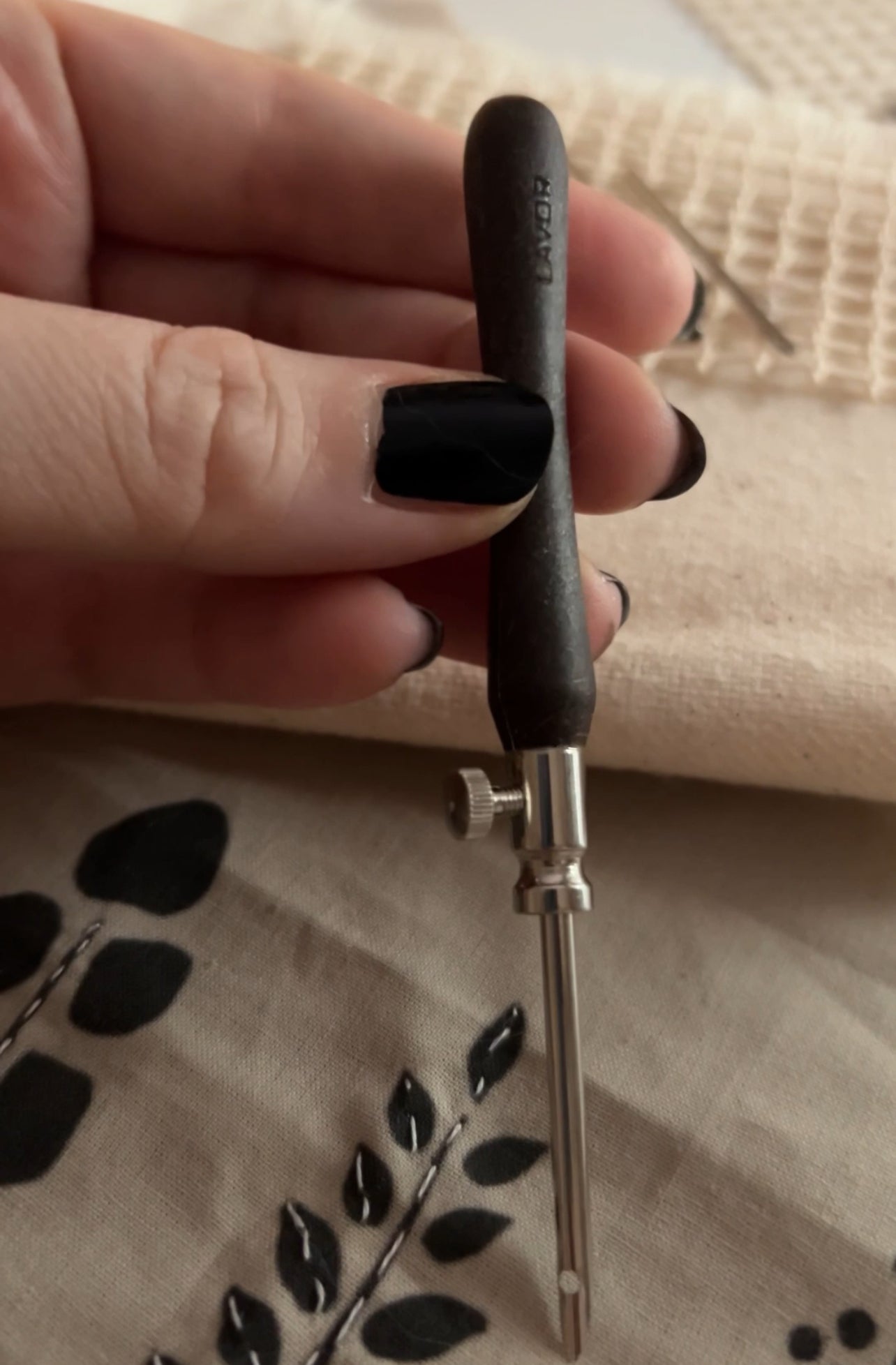 Lavor Punch Needle Set of 3, Βελόνα διάτρησης για Punch Needle, Μαγική Βελόνα για κέντημα