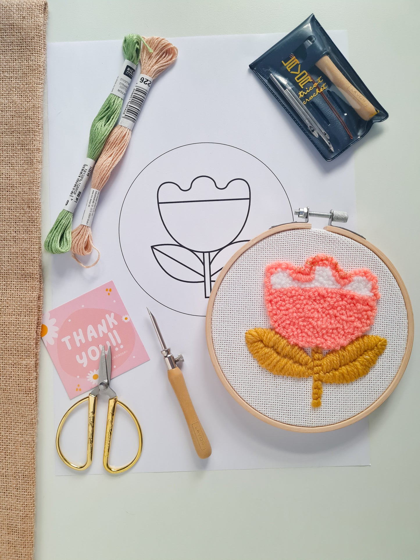 Punch Needle PDF Pattern