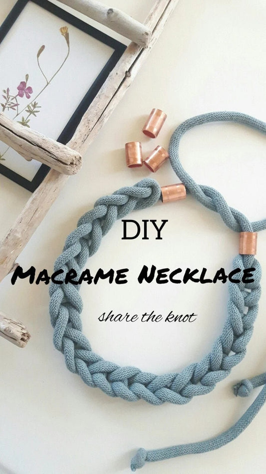 Macrame Necklace Tutorial, Make your own macrame necklace, Macrame necklace pattern