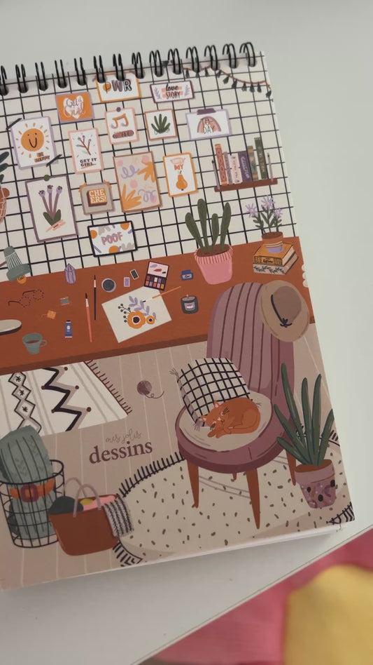 Premium Sketchbook for mixed media Artists - “The workshop” sketchbook